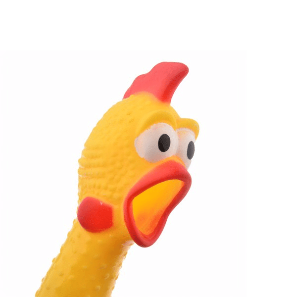 Frango de borracha amarelo